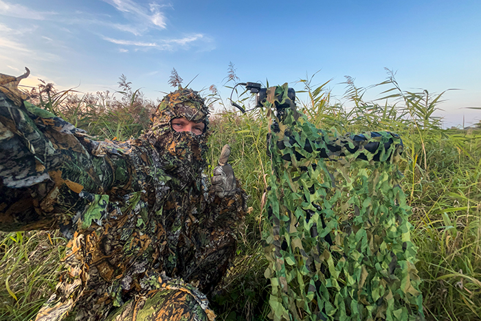 Während der Brunftzeit der Rothirsche im Nationalpark Unteres Odertal