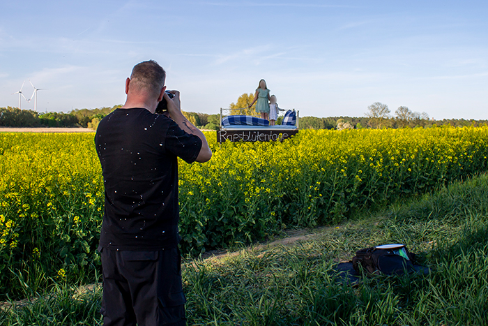 Shooting im Rapsfeld